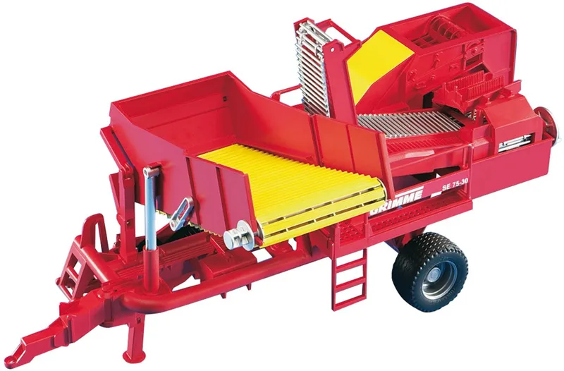 Grimme SE 75-30 Kartoffelvollernter mit 80 Kartoffelimitaten – 02130 · 1:16 von Bruder – Produktfoto 1 von 5
