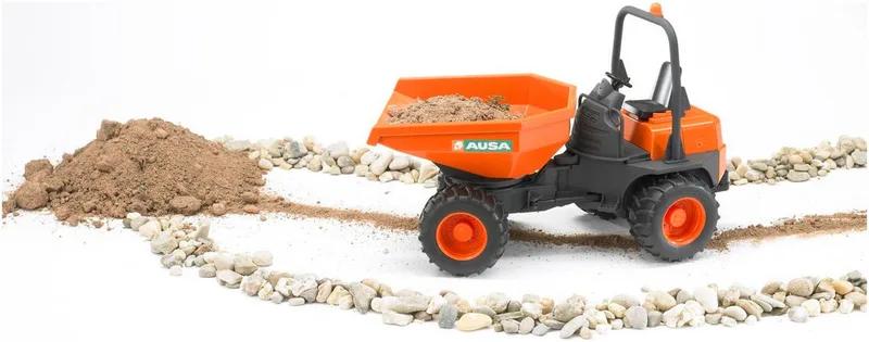 Spielzeug-Baumaschine AUSA Minidumper 23 cm (02449), Made in Europe von Bruder in Orange – Produktfoto 4 von 4
