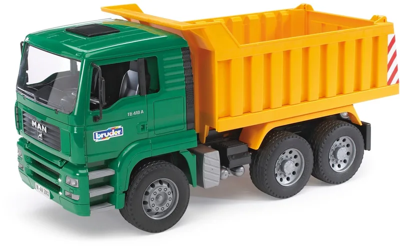 2765 Camion benne MAN de Bruder en Vert – photo du produit