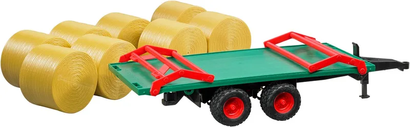 Ballentransportanhänger mit 8 Rundballen – 02220 · 1:16 von Bruder – Produktfoto 2 von 2