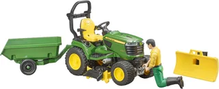 John Deere Mit Anhänger Und Gärtner von Bruder – Produktfoto 4 von 4
