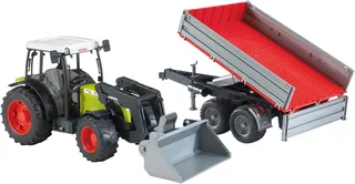 Claas Nectis 267 F mit Frontlader und Bordwandanhänger – 02112 · 1:16 von Bruder – Produktfoto 3 von 4
