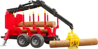 Forestry trailer with loading crane and grab – 02252 · 1:16 fra Bruder – produktbillede 2 af 5