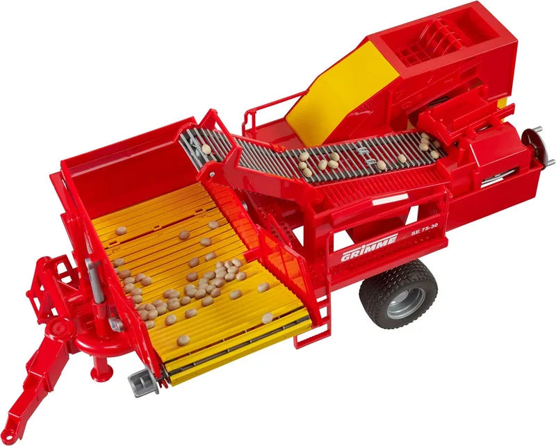 Grimme SE 75-30 Kartoffelvollernter mit 80 Kartoffelimitaten – 02130 · 1:16 von Bruder – Produktfoto 5 von 5