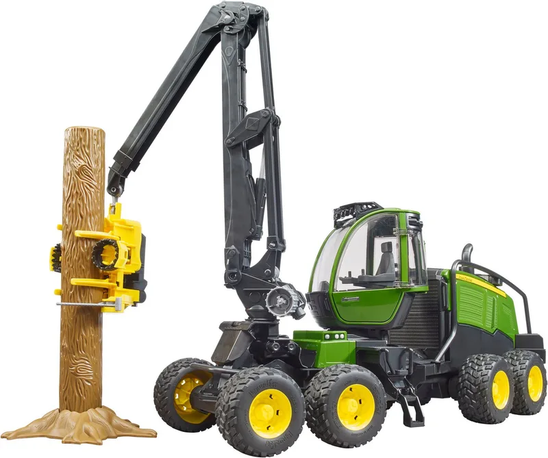John Deere 1270G Harvester mit 1 Baumstamm – 02135 · 1:16 von Bruder – Produktfoto 5 von 5