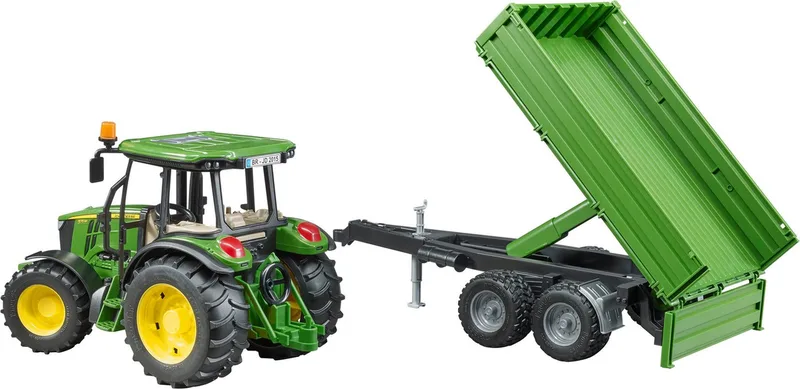 John Deere 5115 M mit Bordwandanhänger – 02108 · 1:16 von Bruder – Produktfoto 2 von 5