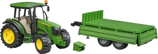 John Deere 5115 M mit Bordwandanhänger – 02108 · 1:16 von Bruder – Produktfoto 3 von 5