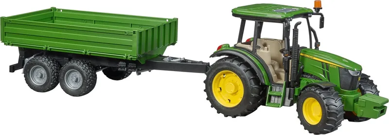 John Deere 5115 M mit Bordwandanhänger – 02108 · 1:16 von Bruder – Produktfoto 5 von 5