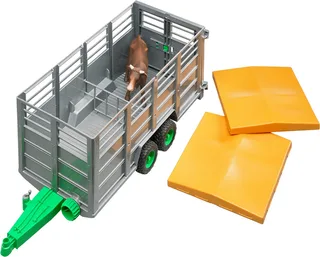 Livestock trailer with 1 cow – 02227 · 1:16 fra Bruder – produktbillede 2 af 4