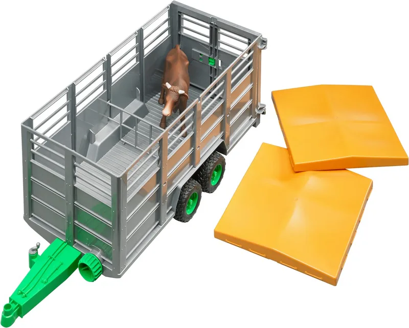 Livestock trailer with 1 cow – 02227 · 1:16 fra Bruder – produktbillede 2 af 4