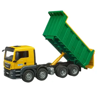 MAN TGS Kipp-LKW Spielzeug von Bruder in Grün – Produktfoto 4 von 5