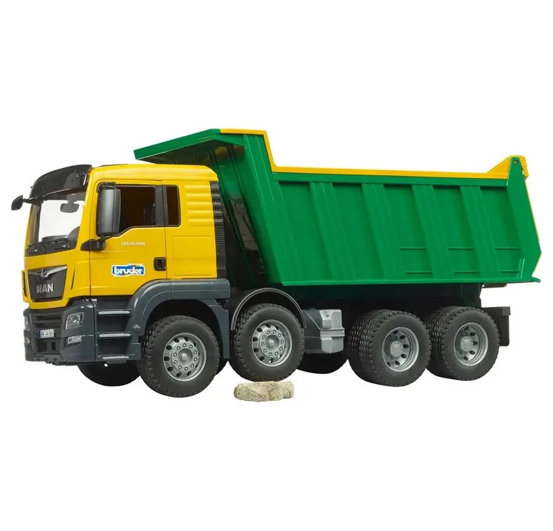 MAN TGS Kipp-LKW Spielzeug von Bruder in Grün – Produktfoto 3 von 5