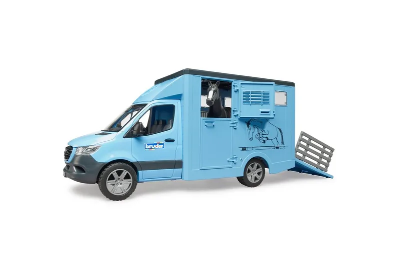 MB Sprinter Tiertransporter mit 1 Pferd – 02674 · 1:16 von Bruder – Produktfoto 4 von 5