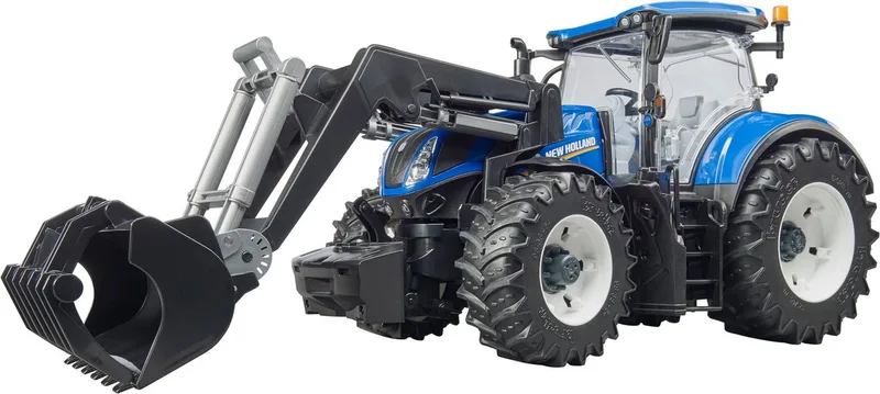 New Holland T7.315 with slip-on front loader – 03121 · 1:16 fra Bruder – produktbillede 3 af 4