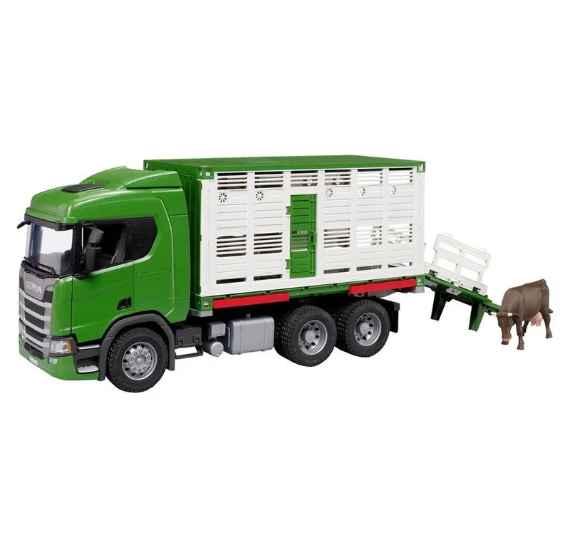 Scania Super 560R Tiertransport-LKW with 1 Rind – 03548 · 1:16 by Bruder – product photo 2 of 5