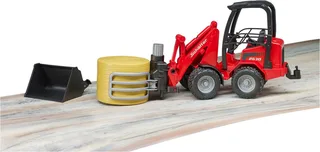 Schäffer Compact loader 2630 with bale gripper + bale – 02192 · 1:16 fra Bruder – produktbillede 5 af 5