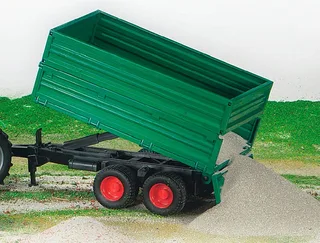 Tandemaxle tipping trailer with removeable top – 02010 · 1:16 från Bruder – produktbild 4 av 4