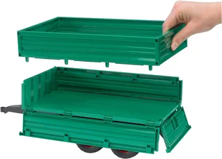 Tandemaxle tipping trailer with removeable top – 02010 · 1:16 från Bruder – produktbild 3 av 4