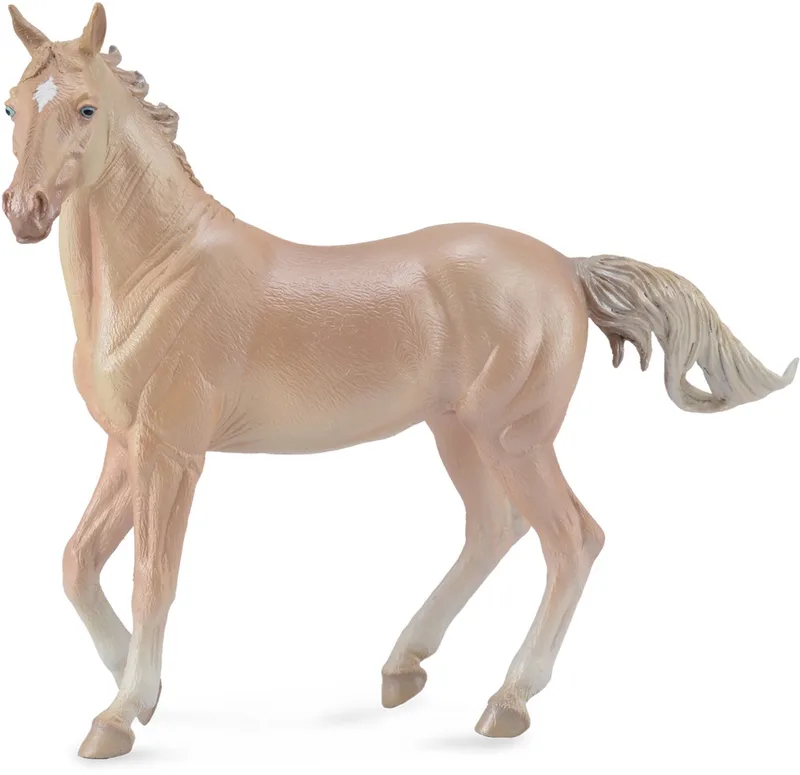 Figurine De Jument Akhal-teke Couleur Crème de Collecta en Marron – photo du produit