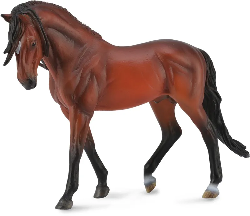 Figurine - Andalusische Hengst - 1:12 van Collecta in Bruin – productfoto