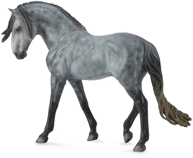 Figurine - Andalusische Hengst - 1:12 - Paarden - Handgeschilderd - Miniatuur van Collecta in Grijs – productfoto