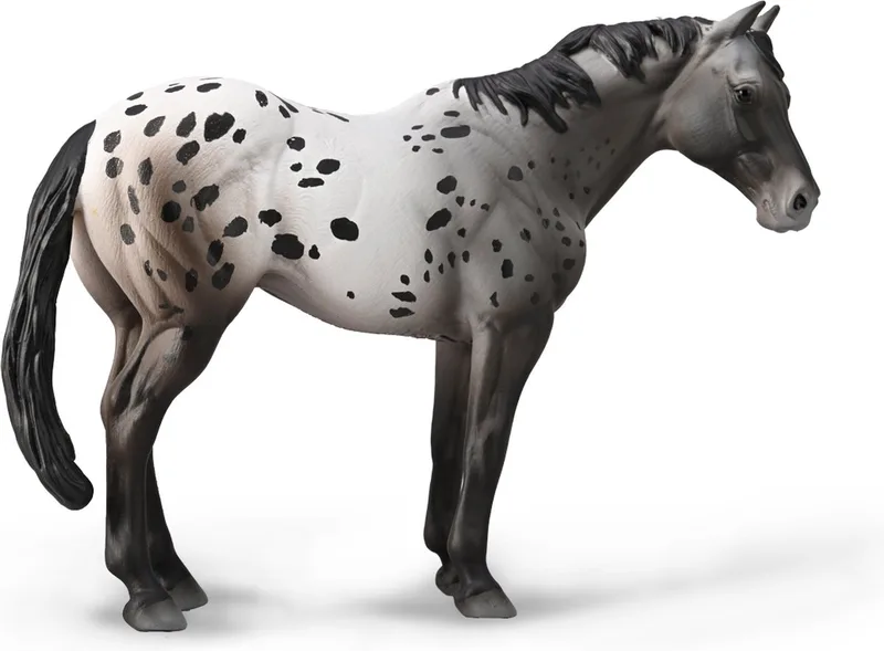 Figurine - Appaloosa Blue Roan - 1:20 - Paarden - Handgeschilderd - Miniatuur von Collecta in Grau – Produktfoto