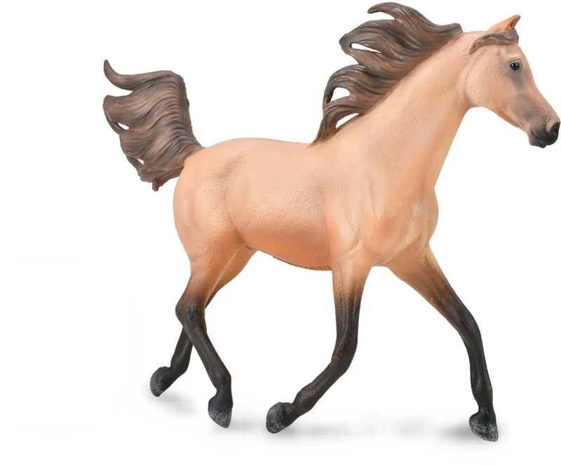 Figurine - Arabische Hengst Dunskin -1:12 från Collecta i Brun – produktbild