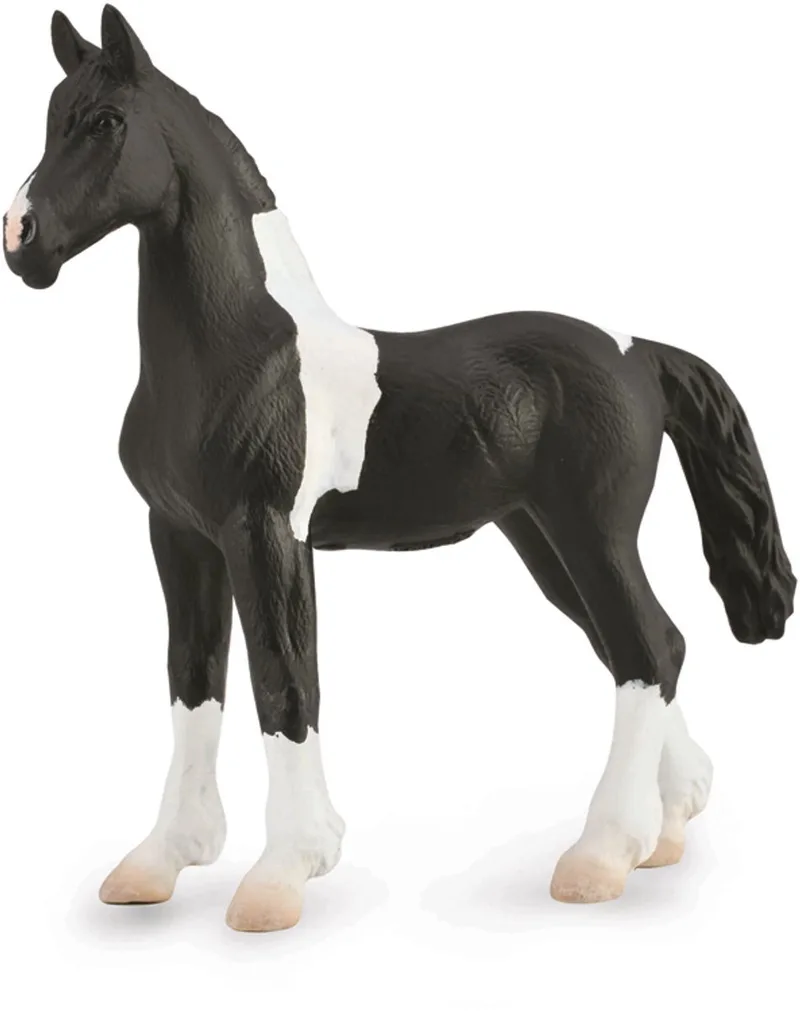 Figurine - Barock Pinto Veulen - 1:20 - Paarden - Handgeschilderd - Miniatuur von Collecta in Schwarz – Produktfoto
