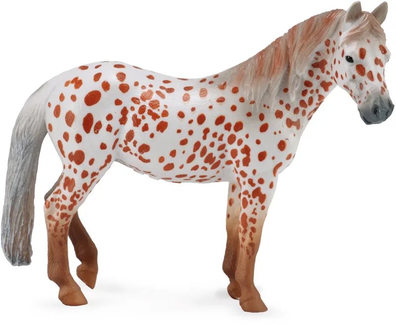 Figurine - Bruin Gevlekt Luipaard- (Xl) - Paarden - Handgeschilderd - Miniatuur by Collecta in Brown – product photo