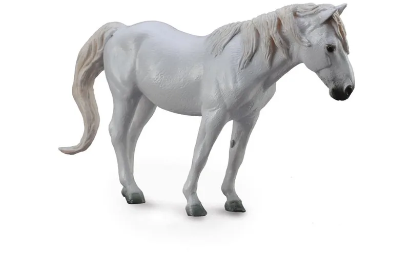 Camargue-hästfigur von Collecta in Grau – Produktfoto
