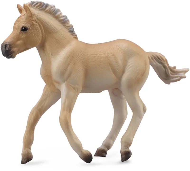 Figurine - Fjord Veulen Grijsbruin - (M) - Paarden - Handgeschilderd - Miniatuur de Collecta en Marron – photo du produit