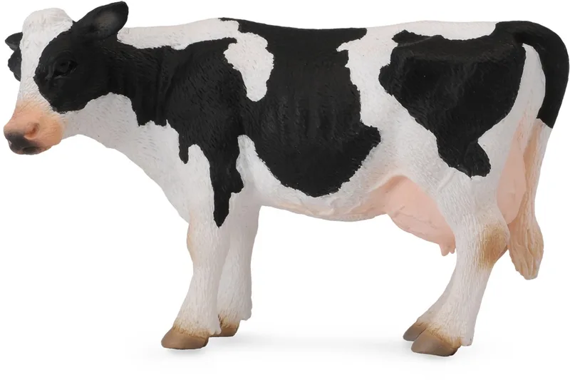 Figurine - Friese Koe - (L) - Boerderijdieren - Handgeschilderd - Miniatuur von Collecta in Schwarz – Produktfoto