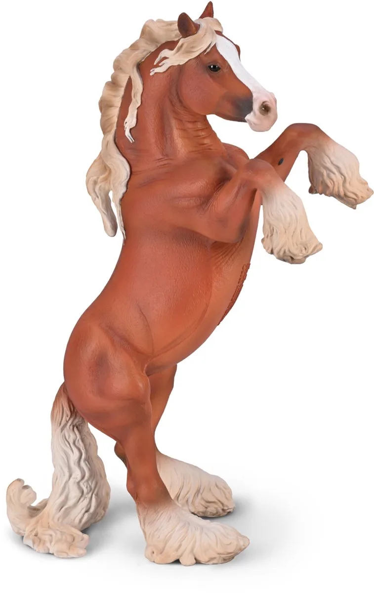 Figurine - Gypsy Vanner - (Xl) - Paarden - Handgeschilderd - Miniatuur van Collecta in Meerkleurig – productfoto