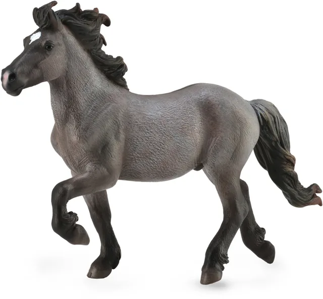 Figurine - Ijslandse Hengst Wildkleur - (Xl) - Paarden - Handgeschilderd - Miniatuur