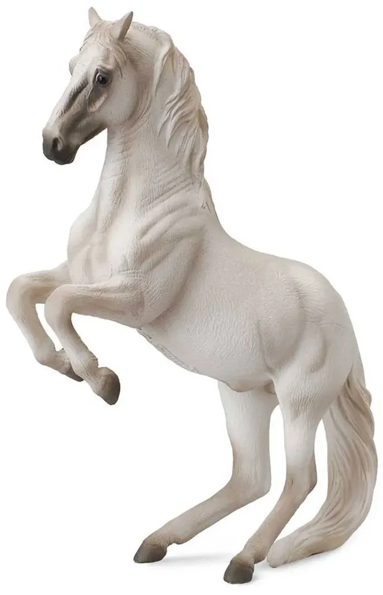 Figurine - Lipizzaner Hengst - (Xl) - Paarden - Handgeschilderd - Miniatuur van Collecta in Wit – productfoto