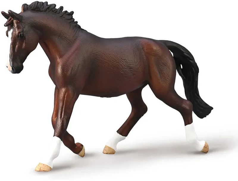 Figurine - Oldenburger Merrie - (Xl) - Paarden - Handgeschilderd - Miniatuur von Collecta in Braun – Produktfoto