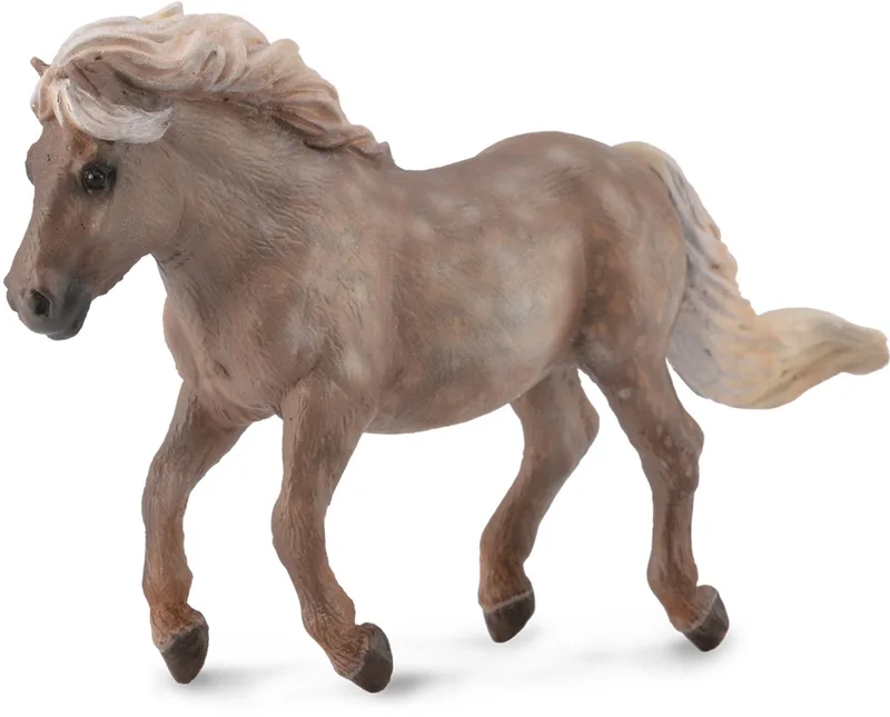 Figurine - Shetland Pony Silver - (M) de Collecta en Gris – photo du produit