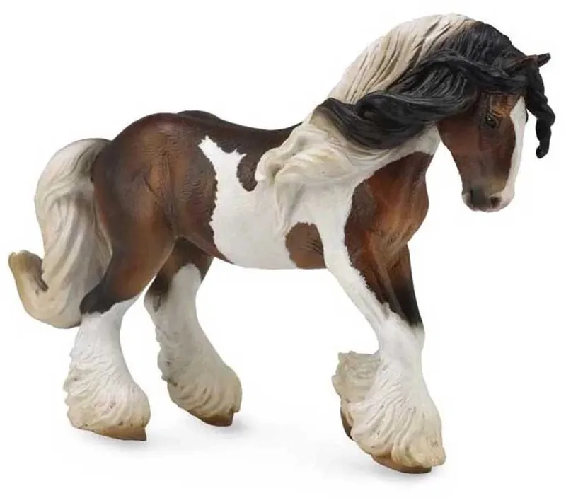 Figurine - Tinker Hengst Gevlekt - (Xl) - Paarden - Handgeschilderd - Miniatuur by Collecta in Brown – product photo