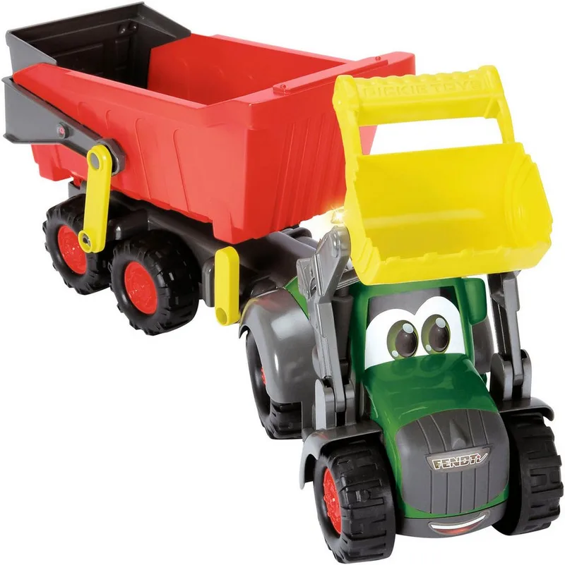 ABC Fendti Farm Trailer 65 cm -Licht & Geluid - Speelgoedvoertuig van Dickie Toys in Boerderij – productfoto 4 van 4