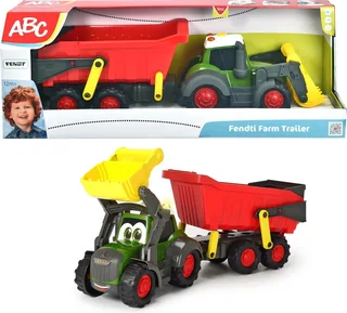 ABC Fendti Farm Trailer 65 cm -Licht & Geluid - Speelgoedvoertuig van Dickie Toys in Boerderij – productfoto 1 van 4