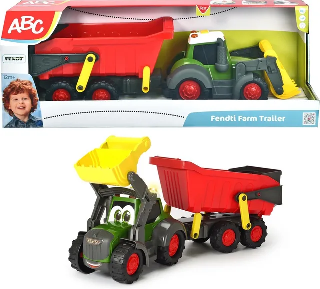 ABC Fendti Farm Trailer 65 cm -Licht & Geluid - Speelgoedvoertuig