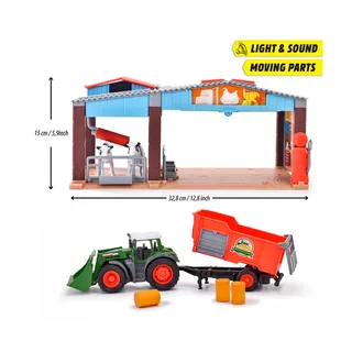 Boerderij - Tractor met Trailer - 30cm - Speelgoedboerderij by Dickie Toys in Green – product photo 5 of 5