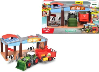 Boerderij - Tractor met Trailer - 30cm - Speelgoedboerderij by Dickie Toys in Green – product photo 1 of 5