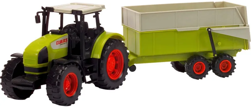 Claas - Tractor & Aanhangwagen - 57 cm - Speelgoedvoertuig von Dickie Toys in Grün – Produktfoto 3 von 5