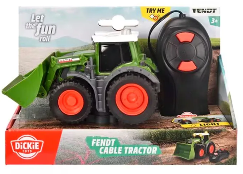 RC Fendt Cable Tractor - Bestuurbare Tractor - Bestuurbare Auto by Dickie Toys in Green – product photo