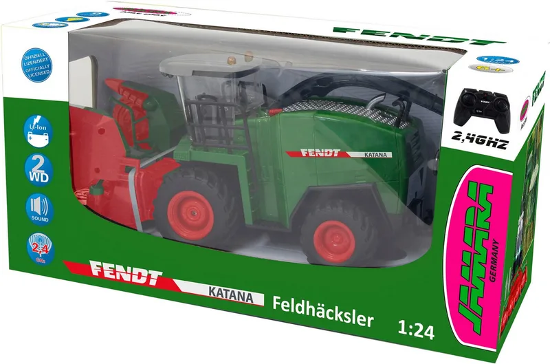 RC vehicle car 405315 RC Fendt Katana forage harvester, 37cm long, 2,4GHz RC model ready to run, 1:24 controllable car från Jamara i Grön – produktbild 2 av 5