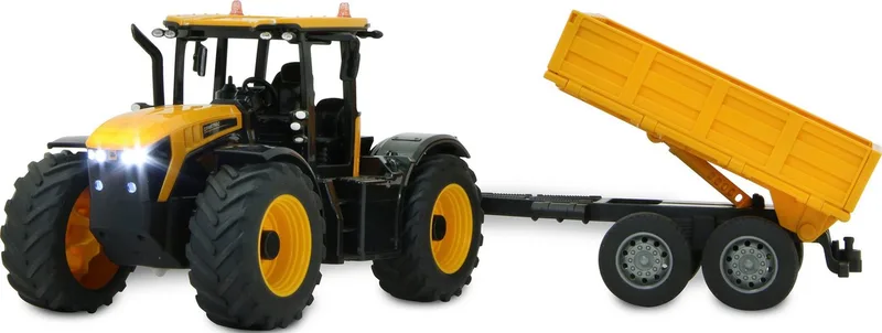 RC voertuig Landbouwvoertuigen - 405305 RC Tractor JCB Fastrac met Kieptrailer - 2,4GHz RC Model Kant en Klaar - 1:24 van Jamara in Geel – productfoto 5 van 5