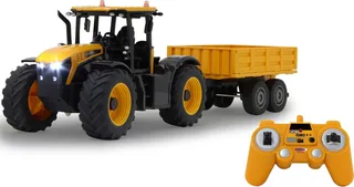 RC voertuig Landbouwvoertuigen - 405305 RC Tractor JCB Fastrac met Kieptrailer - 2,4GHz RC Model Kant en Klaar - 1:24 van Jamara in Geel – productfoto 2 van 5
