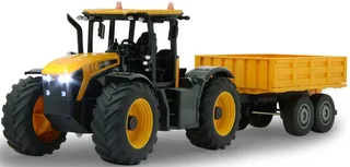 RC voertuig Landbouwvoertuigen - 405305 RC Tractor JCB Fastrac met Kieptrailer - 2,4GHz RC Model Kant en Klaar - 1:24 van Jamara in Geel – productfoto 4 van 5