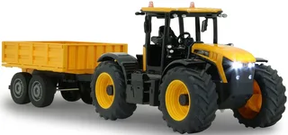 RC voertuig Landbouwvoertuigen - 405305 RC Tractor JCB Fastrac met Kieptrailer - 2,4GHz RC Model Kant en Klaar - 1:24 van Jamara in Geel – productfoto 3 van 5
